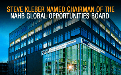 Proud to be Named Chairman of the NAHB Global Opportunities Board